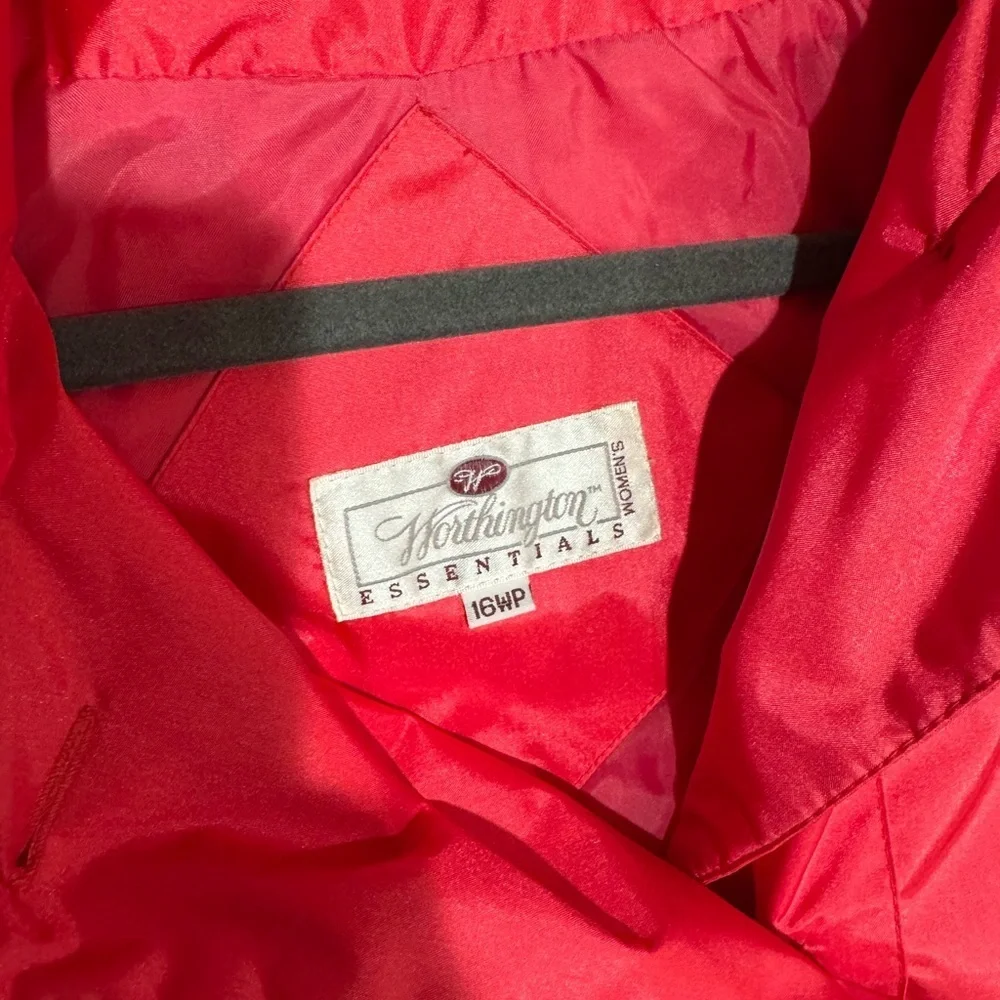 Vibrant Red‎ pink Trench Coat - Picture 8 of 12